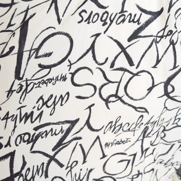 vintage 90s jacket windbreaker white black script text words print nylon bomber - Picture 7 of 8